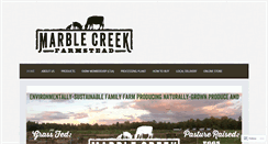 Desktop Screenshot of marblecreekfarmstead.com